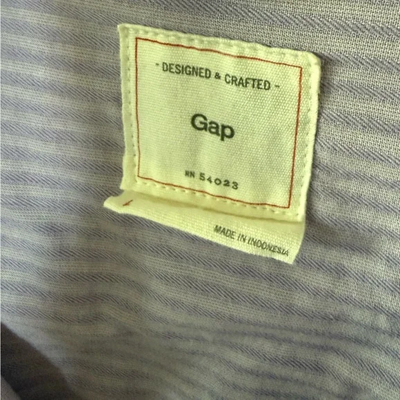 GAP|Pastel Lavender Lilac Button-Front Utility Jacket,Cotton/Canvas size LARGE• - Picture 11 of 14